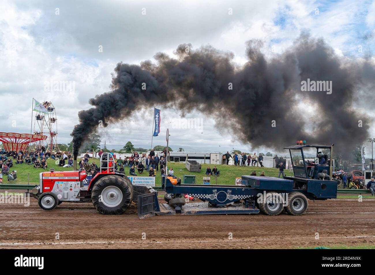 Tractor Pulling Stockfoto