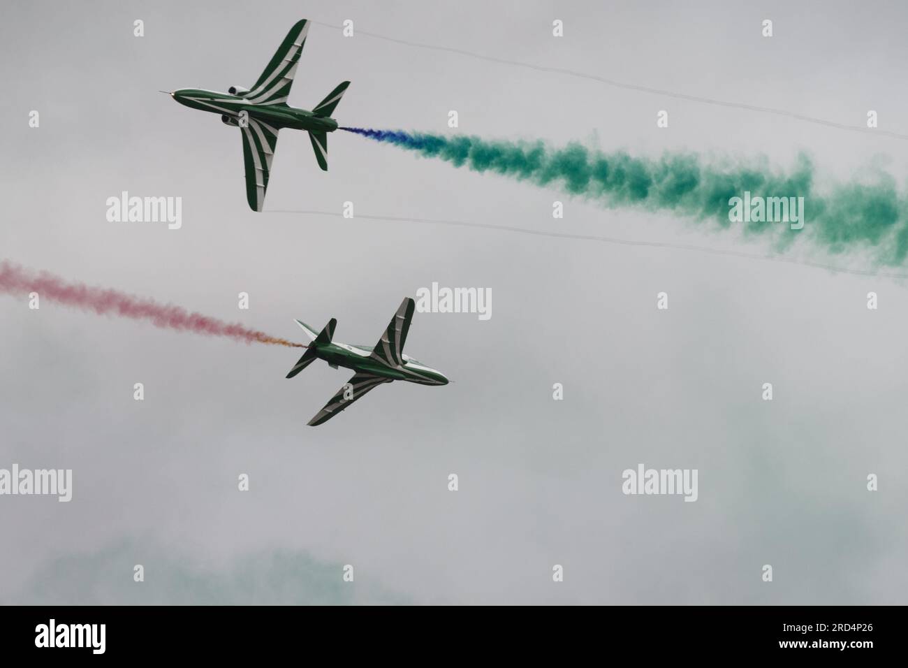 Royal International Air Tattoo, RAF Fairford, 16. Juli 2023. Die Saudi-Hawks vom Royal Saudi Air Force Aerobatic Team Stockfoto