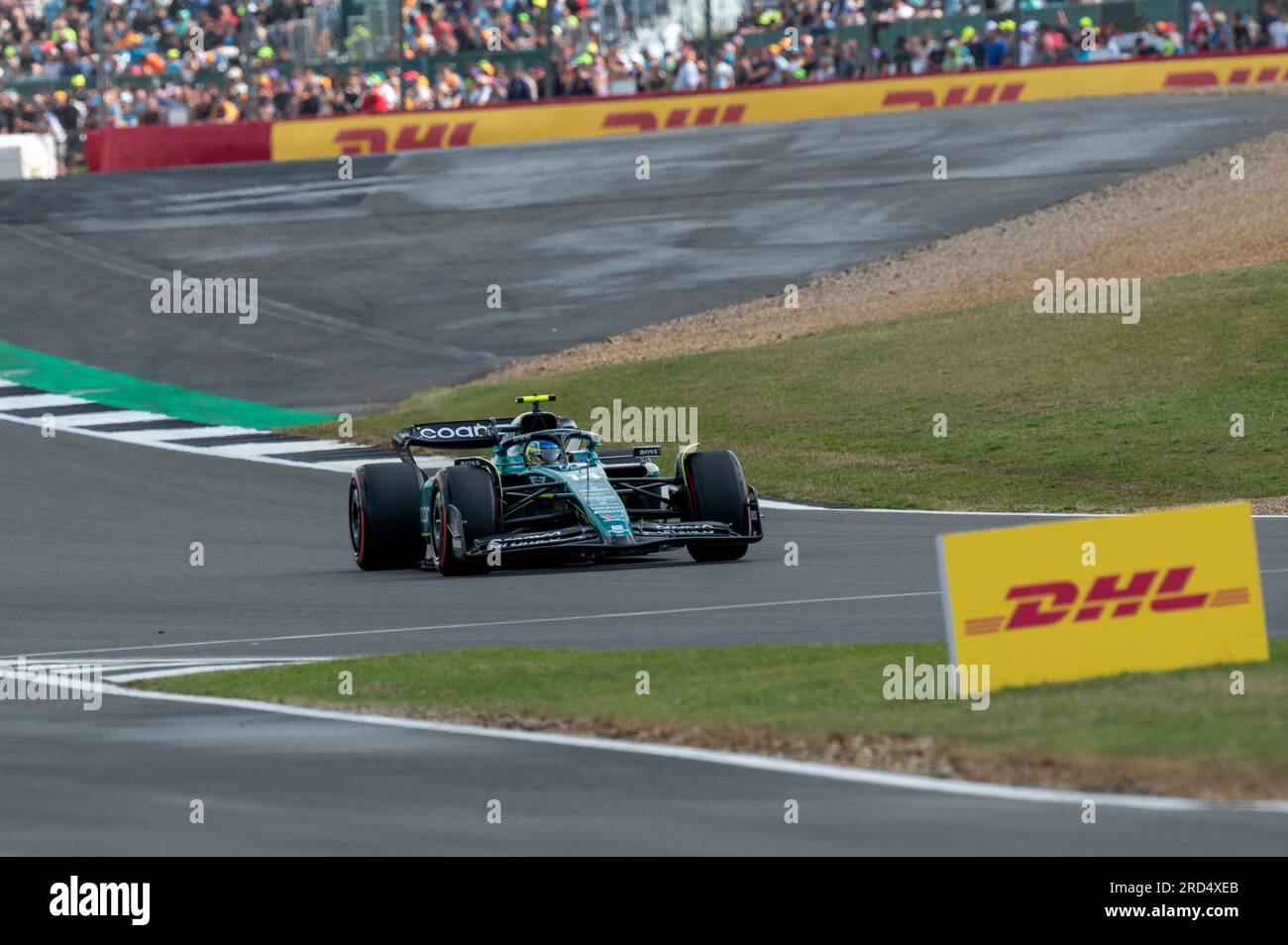 Silverstone, Großbritannien - Freitag, 7. Juli 2023 - FORMEL 1 ARAMCO BRITISH GRAND PRIX 2023 - Fernando Alonso (Spanien) - Aston Martin Aramco Cognizant F1 Team Stockfoto