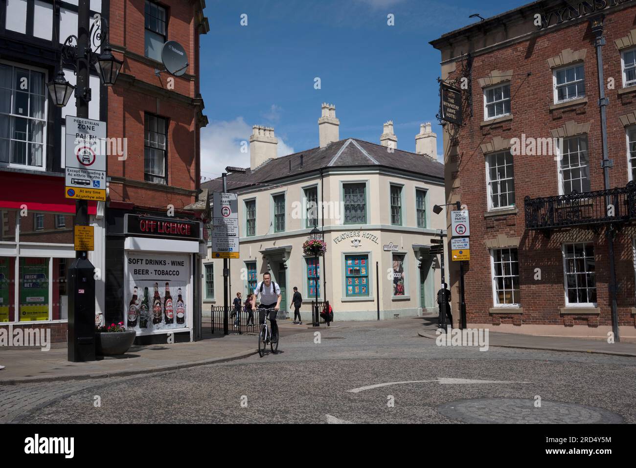 Wrexham, Town Centre, Clwyd, North Wales, Großbritannien Stockfoto