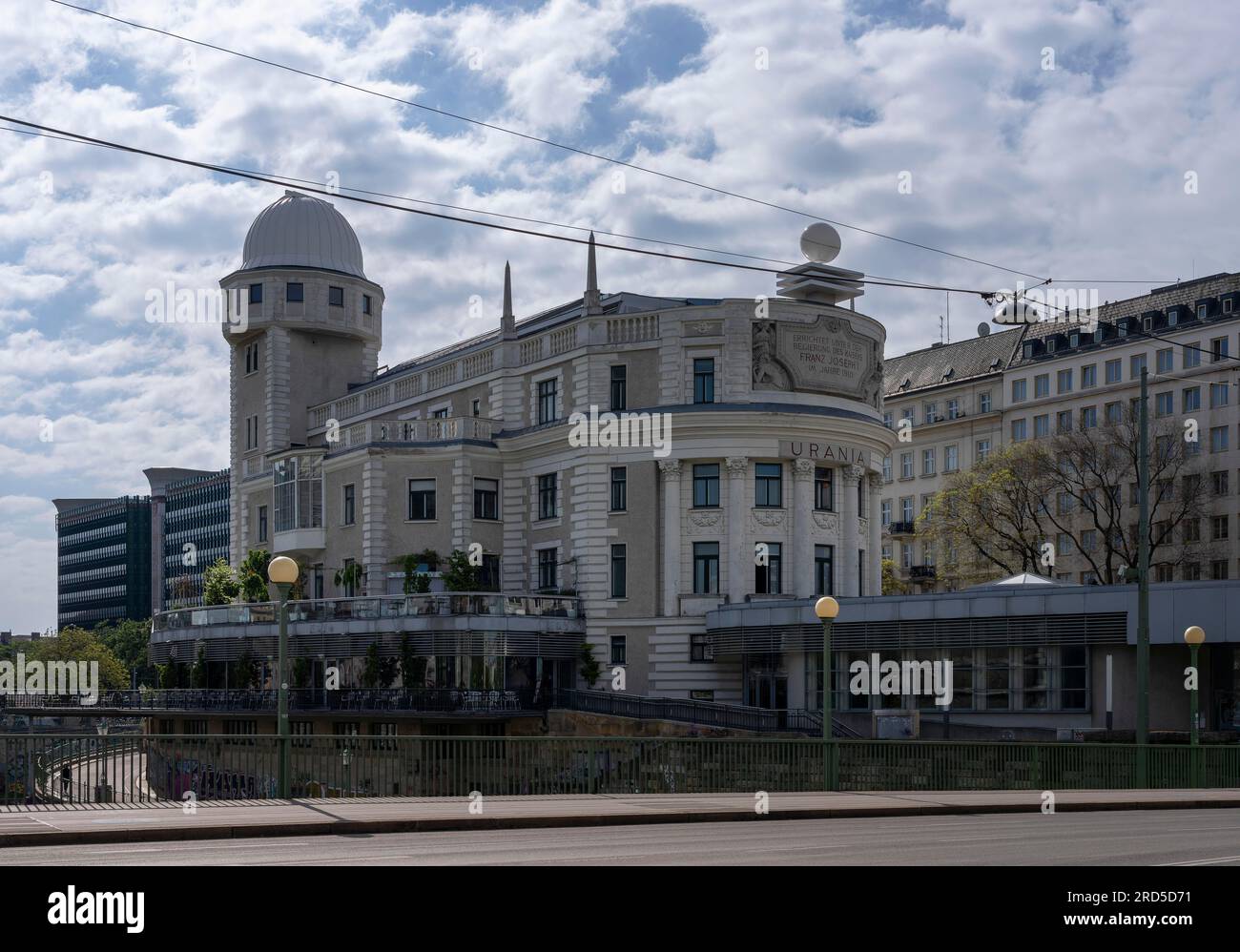 Urania, Erwachsenenbildungszentrum und Observatorium, Wien, Österreich Stockfoto