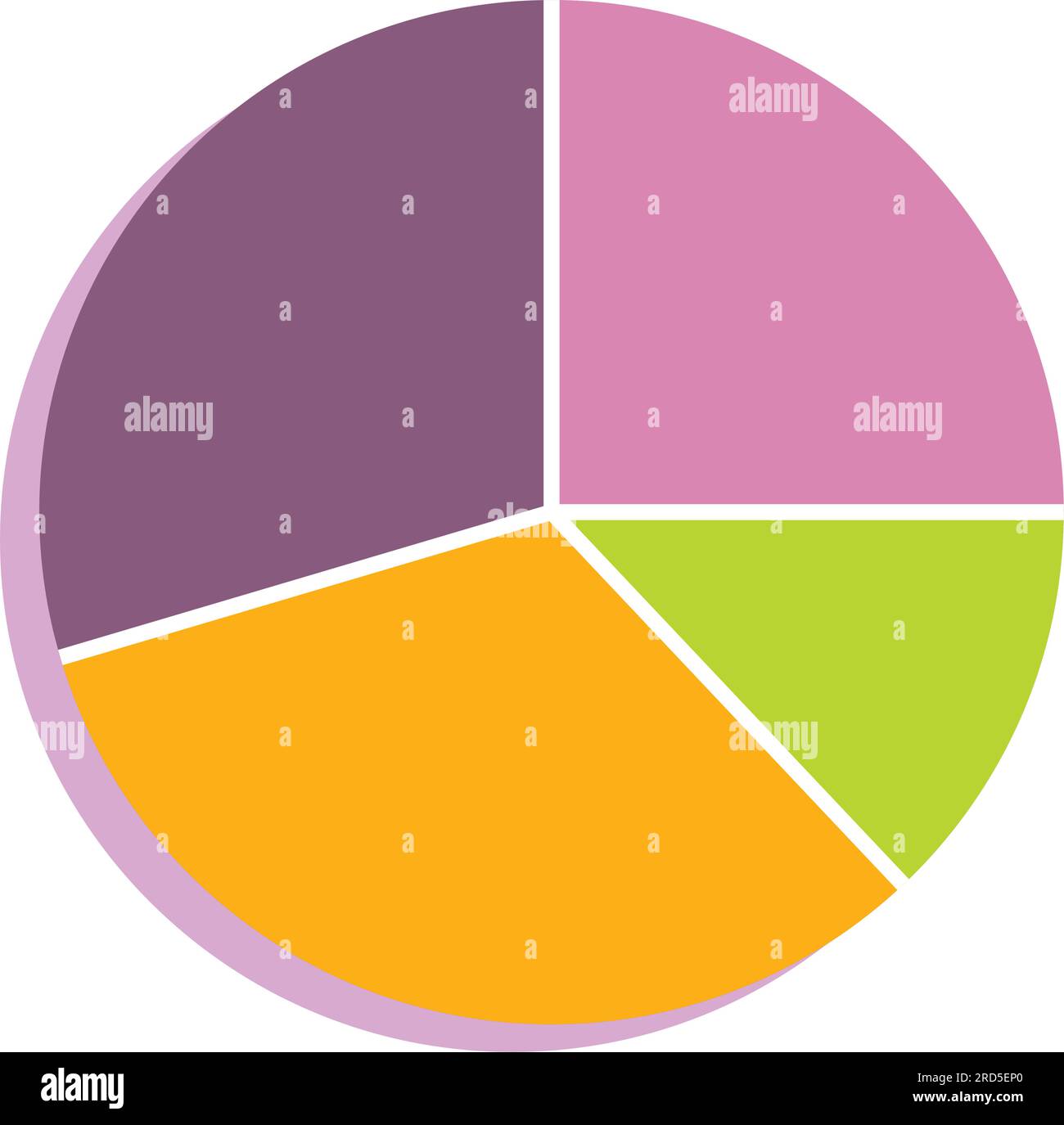 Isolierter farbiger Symbolvektor des Geschäftsdiagramms Stock Vektor