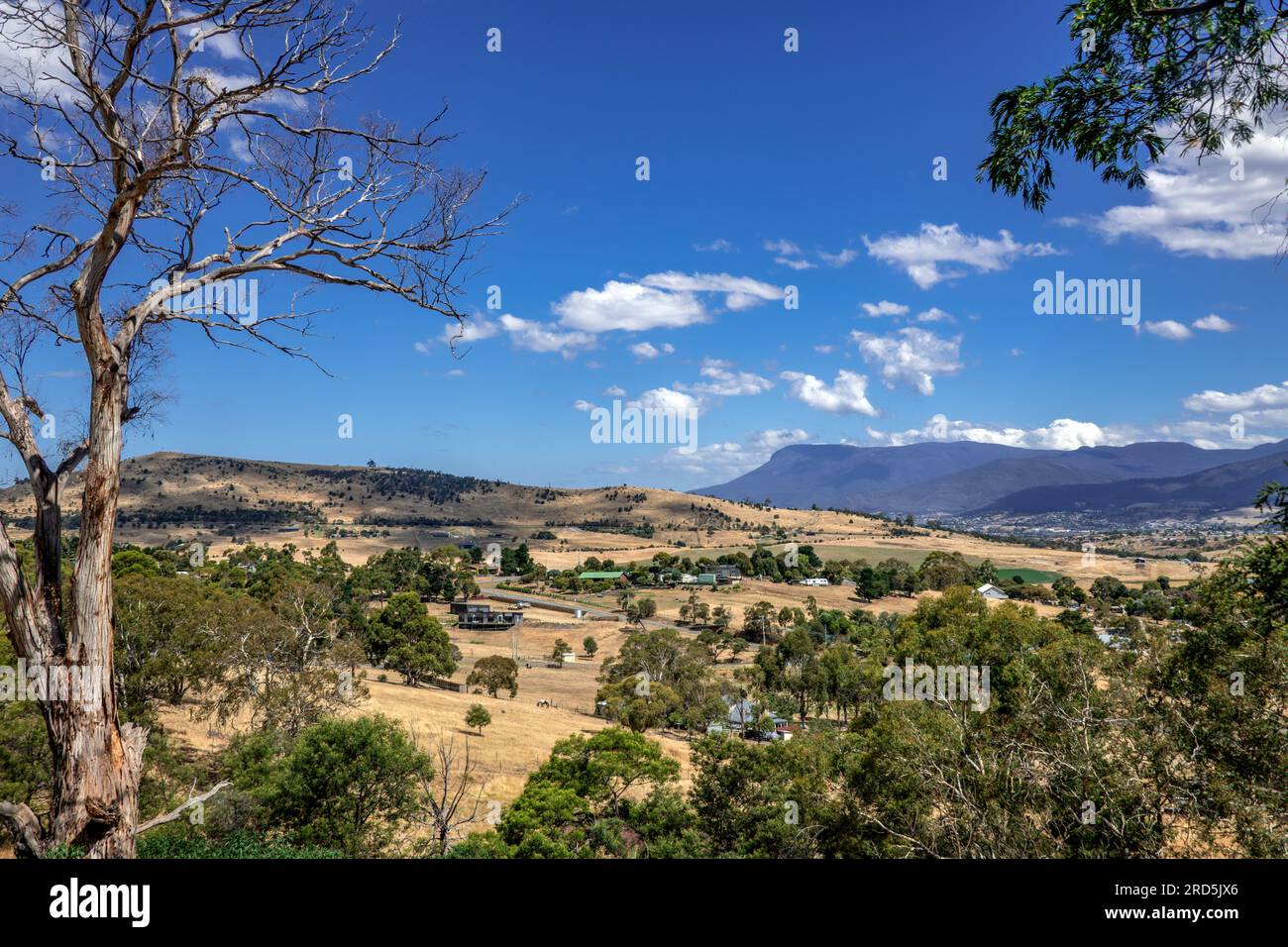 Wunderschöne ländliche Landschaft nördlich von Hobart Tasmanien Australien Stockfoto