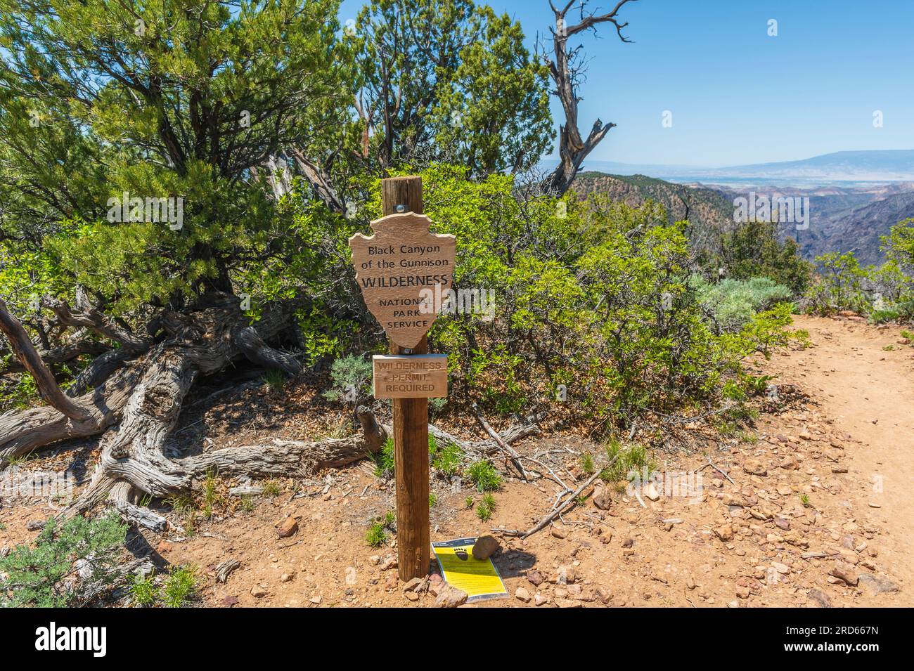 Black Canyon in der Wildnis Gunnison in Colorado Stockfoto