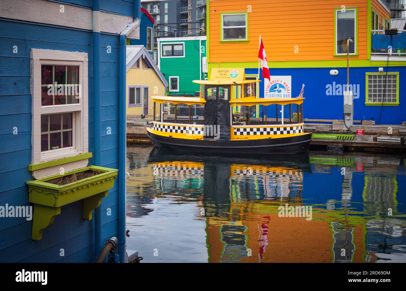 Victoria ist die Hauptstadt von British Columbia, Kanada, und liegt an der Südspitze von Vancouver Island vor Kanadas Pazifikküste. Stockfoto