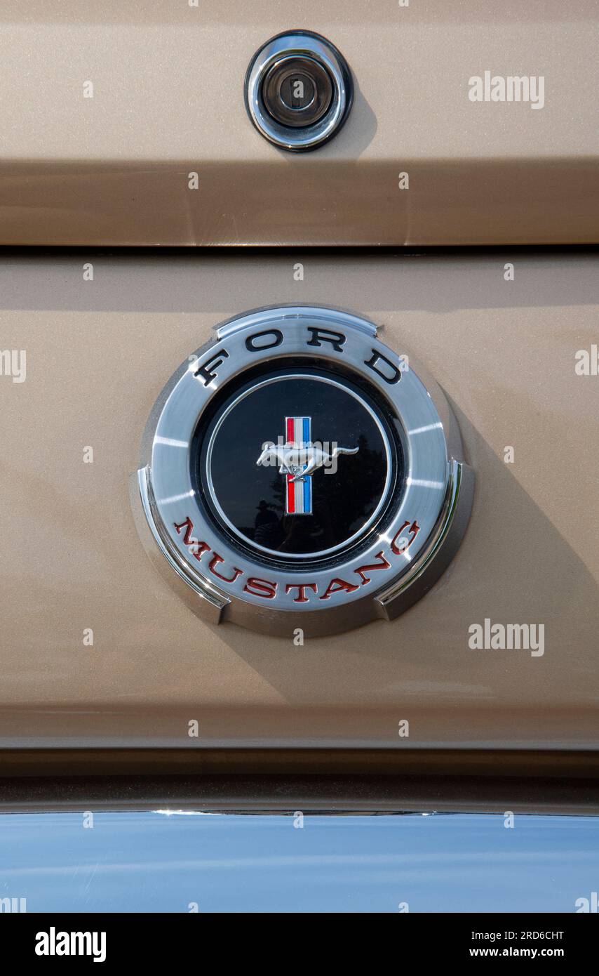 1965 Ford Mustang 289 amerikanische Oldtimer der ersten Generation Stockfoto