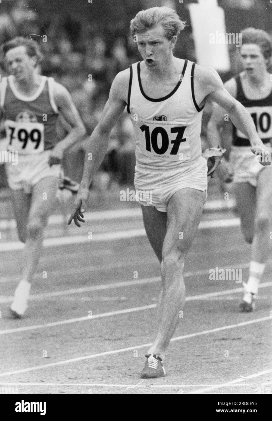 Wucherer, Gerhard, * 11,2.1948, deutscher Sportler, Junior Champion in den 100 Metern, ADDITIONAL-RIGHTS-CLEARANCE-INFO-NOT-AVAILABLE Stockfoto