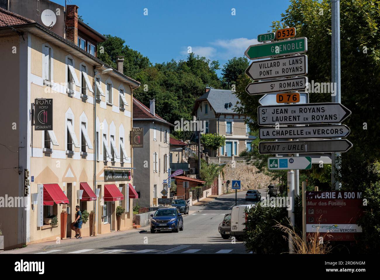 Saint-Nazaire-en-Royans Drome Auvergne-Rhone-Alpes Frankreich Stockfoto
