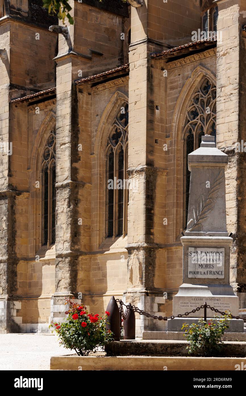 Abteikirche, Saint Antoine-l Abbaye Grenoble Isere Auvergne-Rhone-Alpes Frankreich Stockfoto