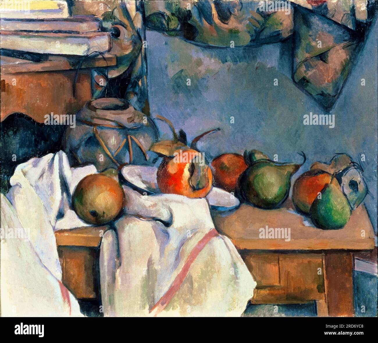 Paul Cezanne, Ingwertopf mit Granatapfel und Birnen, Stillebensmalerei in Öl auf Leinwand, 1893 Stockfoto