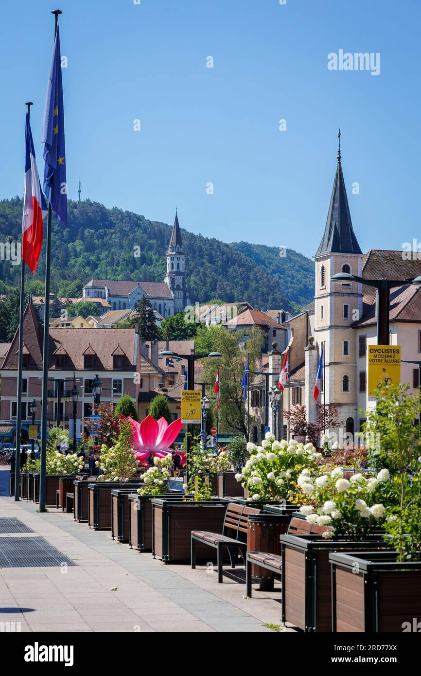 Altstadt Annecy Haute-Savoie Auvergne-Rhone-Alpes Frankreich Stockfoto