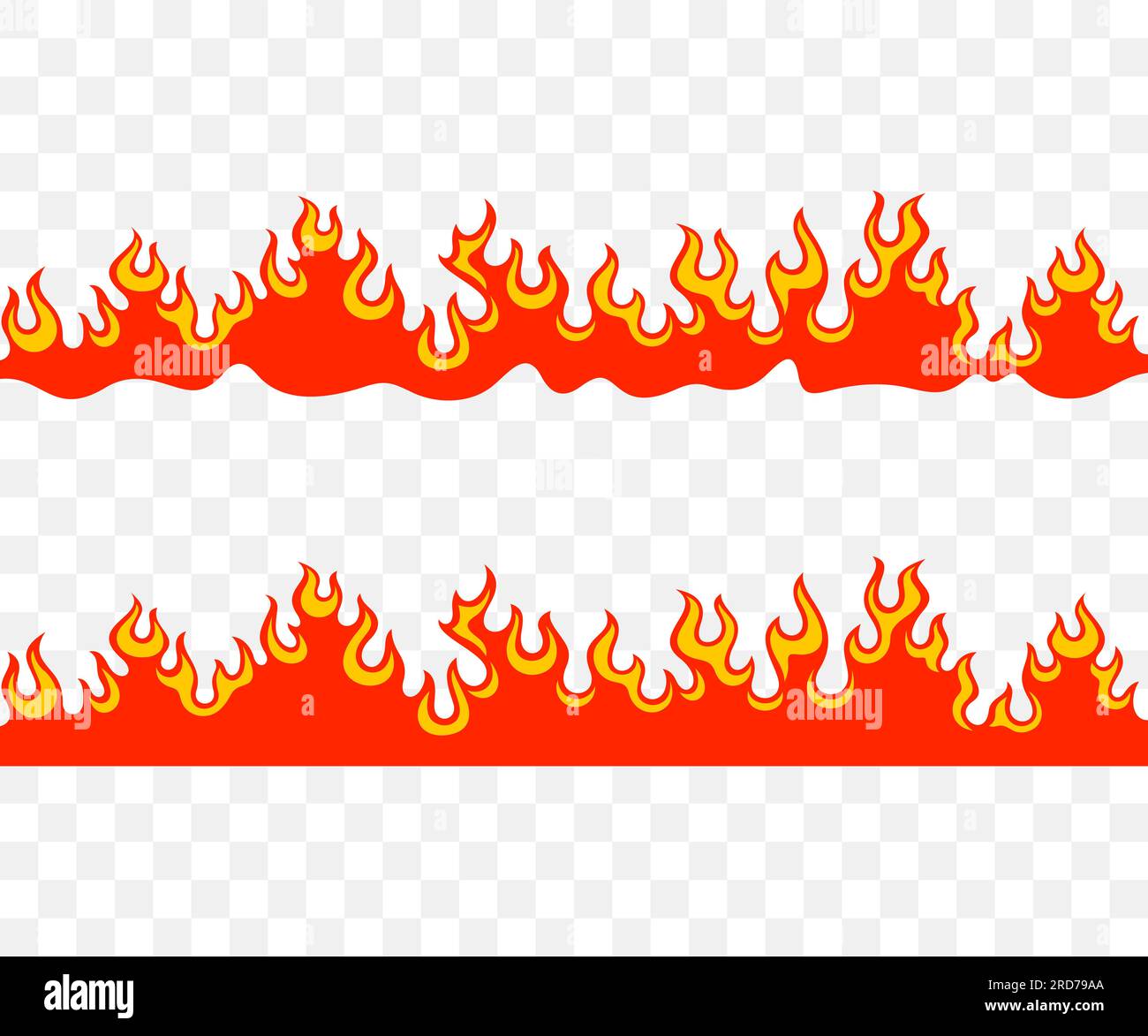 Lagerfeuer, Feuer, Flammen, Ballenfeuer, Lagerfeuer, brennen und brennen, nahtloses Grafikdesign. Feurig, flammend, glühend, Feuerball, Lauffeuer und glühend, Vektor Stock Vektor