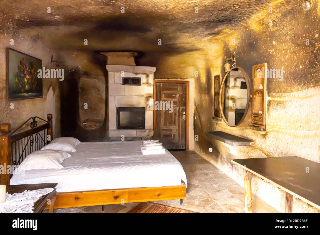 Kappadokien Hotel als Hotel Othello im Winter Sleep Film. Truthahn Stockfoto