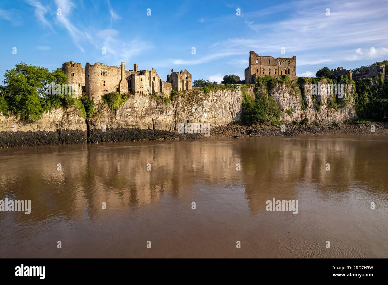 Burgruine Chepstow Castle, Wales, Großbritannien, Europa | Chepstow Castle, Wales, Vereinigtes Königreich Großbritannien, Europa Stockfoto