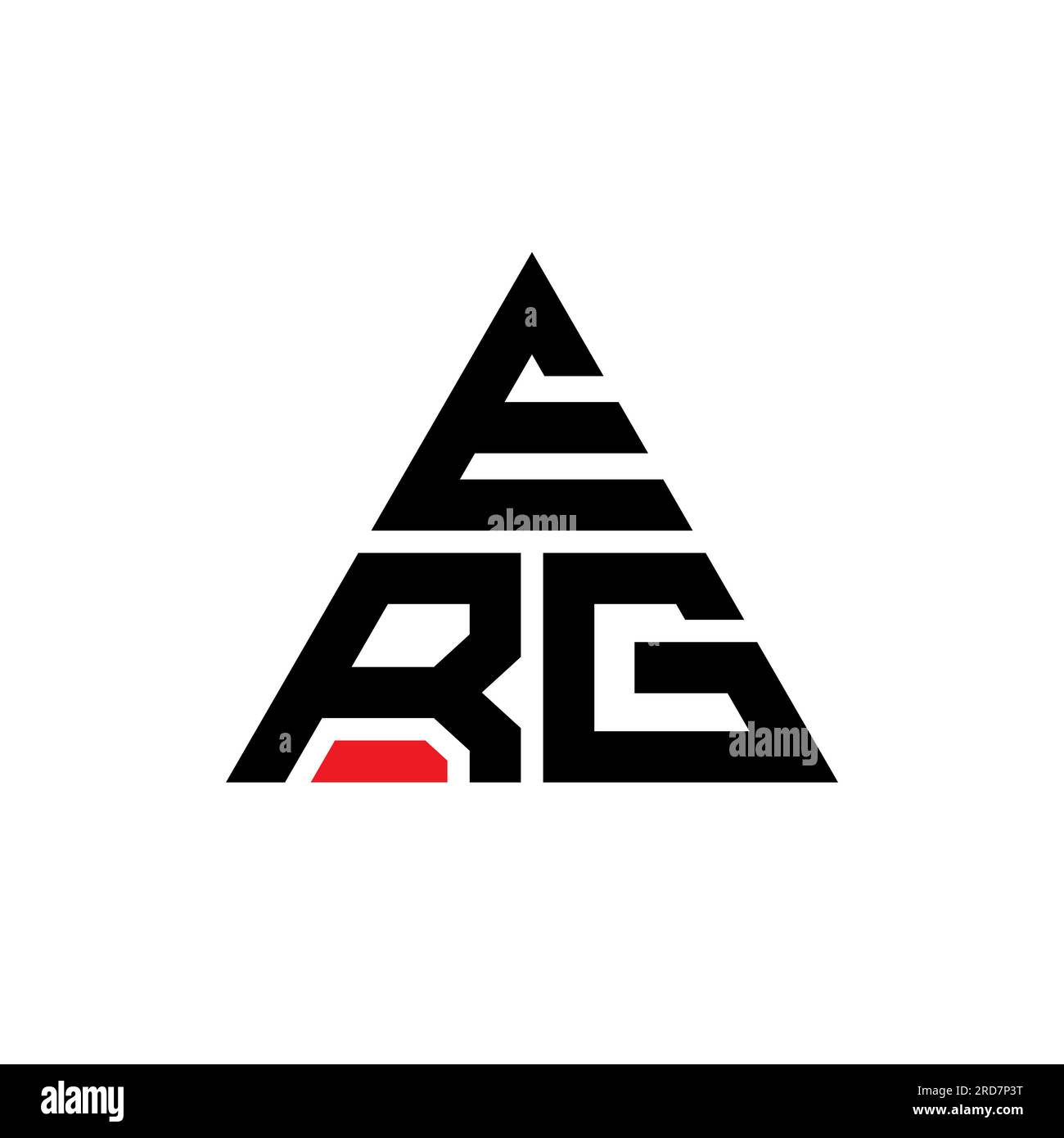 ERGLogo mit Dreiecksbuchstaben in Dreiecksform. ERG Triangle Logo