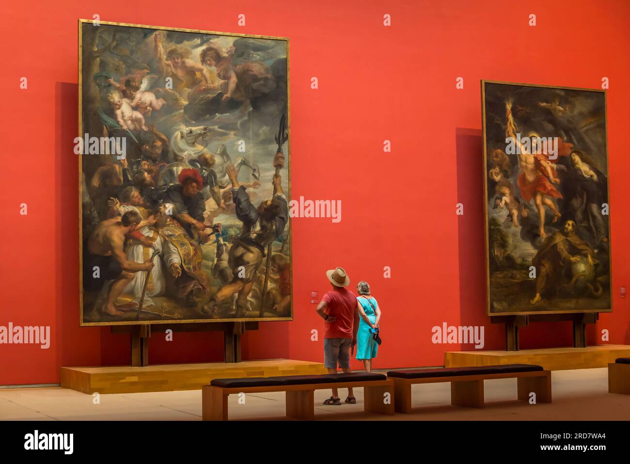 Peter Paul Rubens Galerie, Old Masters Museum, Royal Museums of Fine Arts of Belgium, Brüssel, Belgien Stockfoto