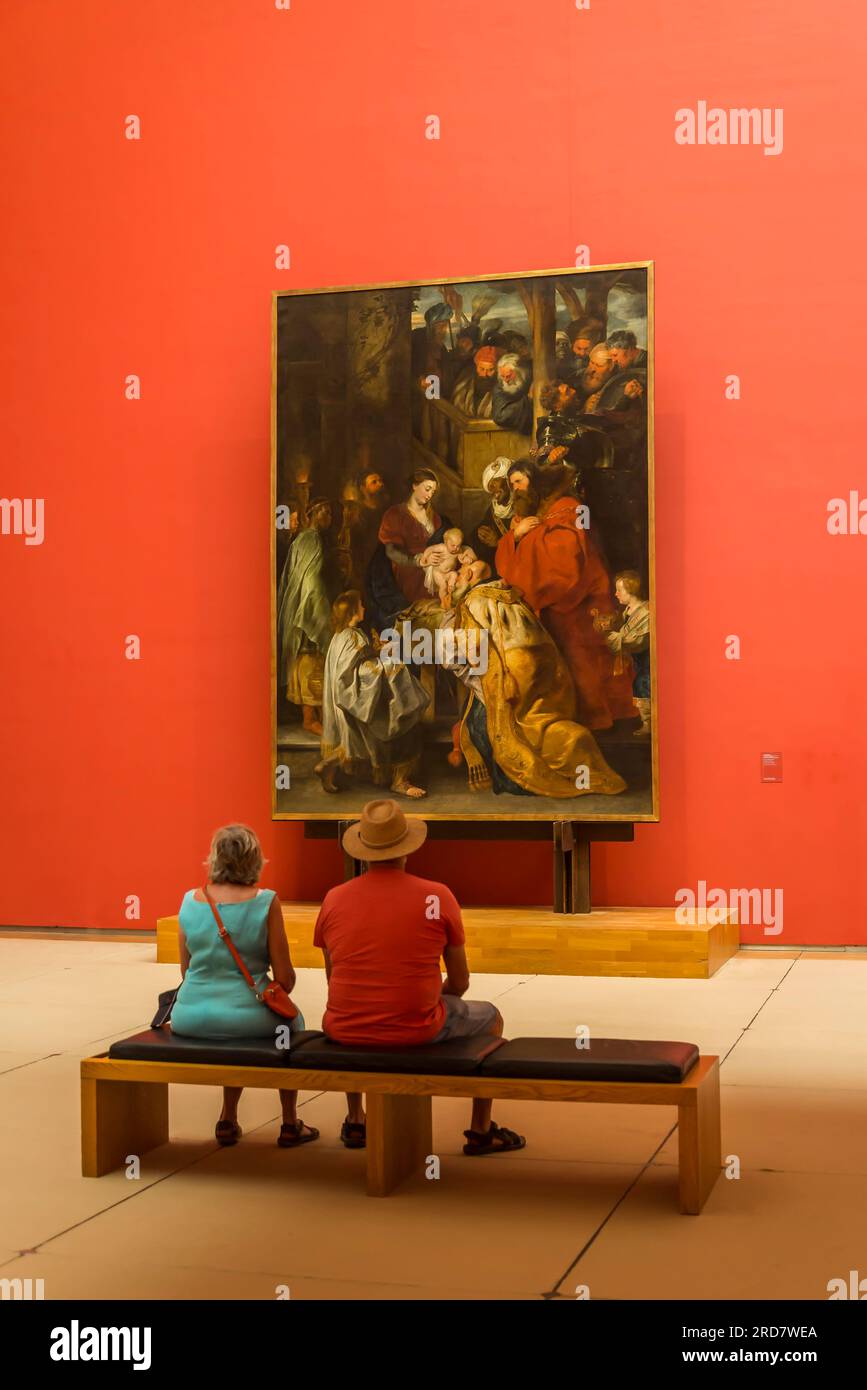 Peter Paul Rubens Galerie, Old Masters Museum, Royal Museums of Fine Arts of Belgium, Brüssel, Belgien Stockfoto