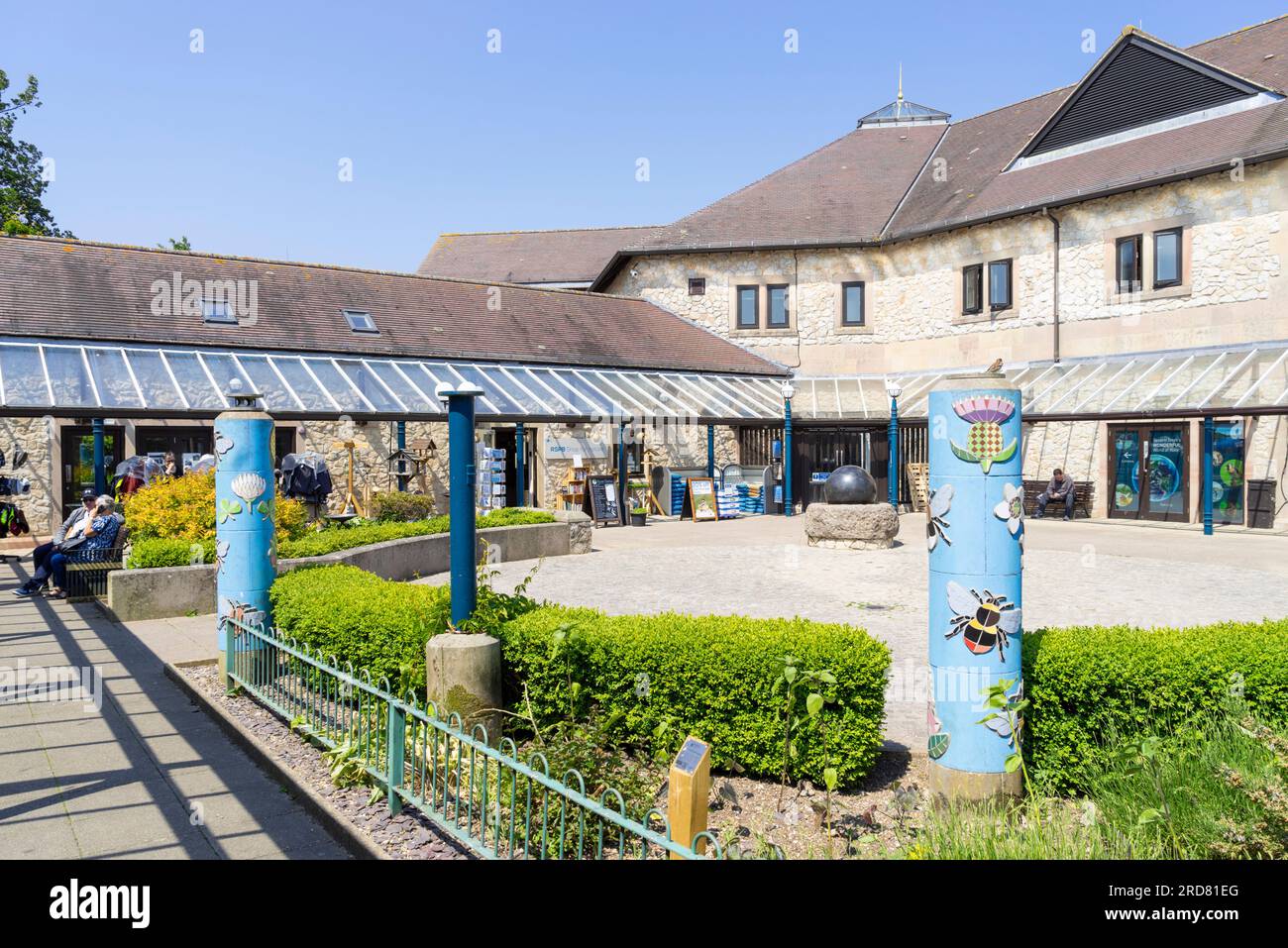 Carsington Water Carsington Reservoir Carsington Water Visitor Centre Geschäfte und Einkaufsviertel Carsington Derbyshire England GB Europa Stockfoto