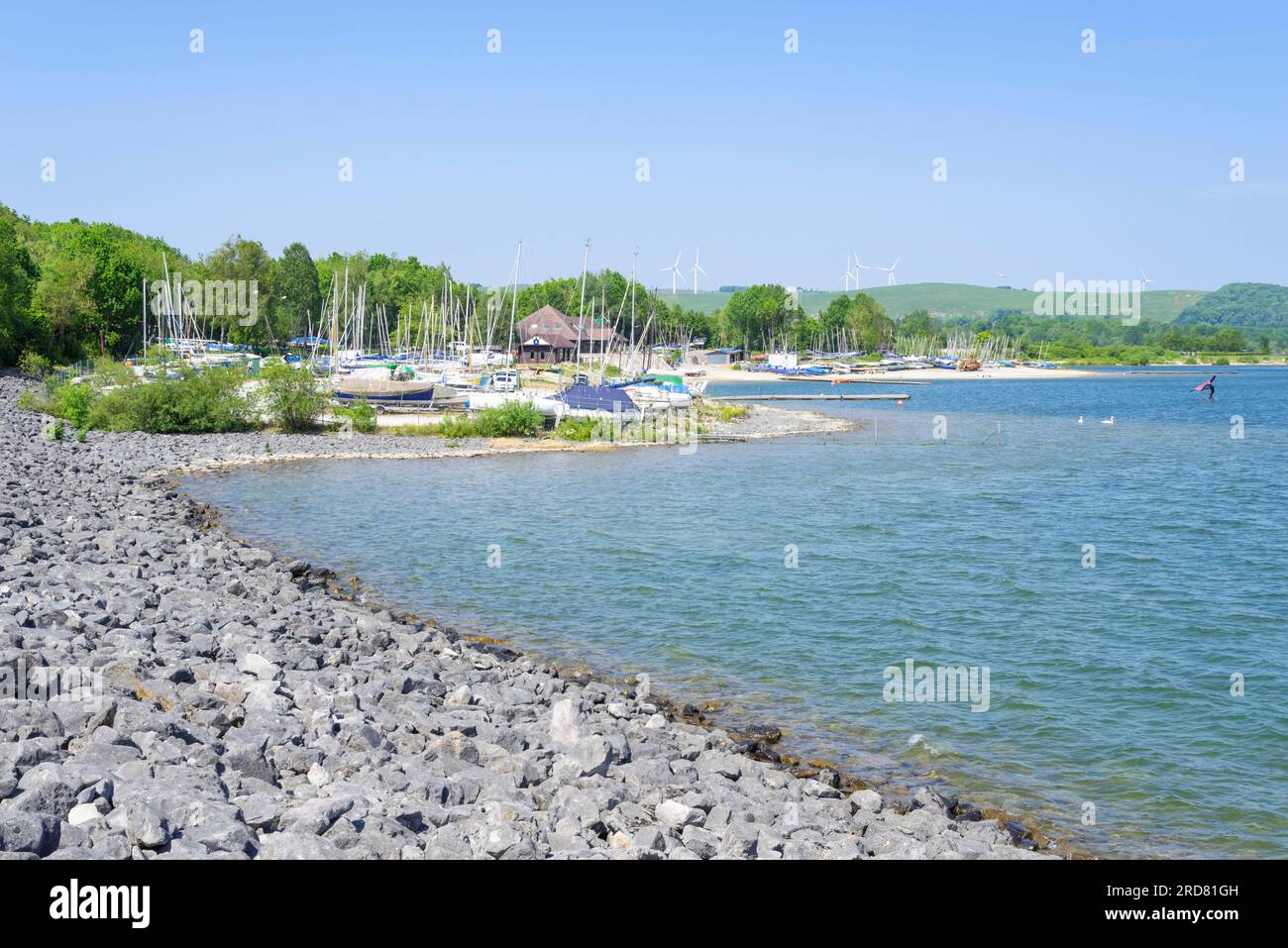 Carsington Water Carsington Reservoir Carsington Segelclub und Marina Carsington Derbyshire England GB Europa Stockfoto