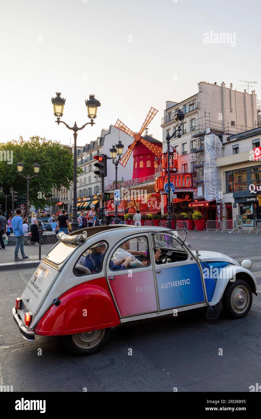 Moulin Rouge, Montmartre, Paris, Frankreich, Europa Stockfoto