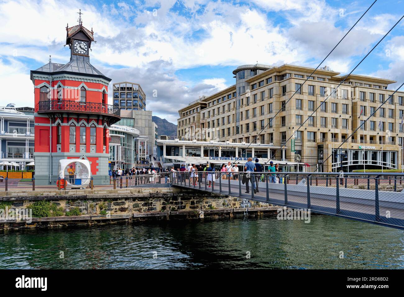 Uhrenturm, Victoria und Alfred Waterfront, Kapstadt, Südafrika, Afrika Stockfoto