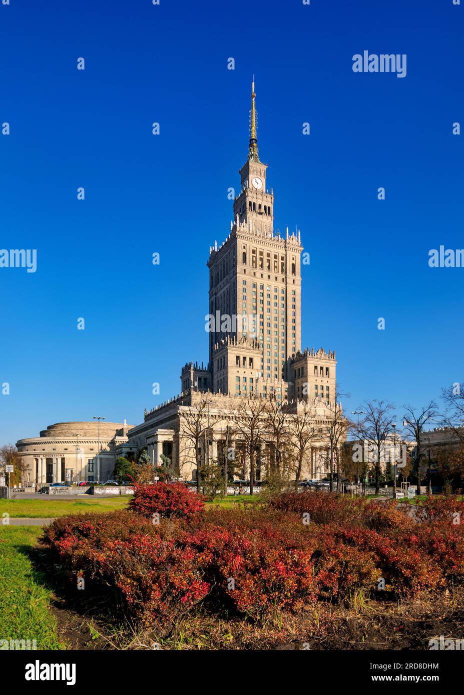 Palast der Kultur und Wissenschaft, Warschau, Woiwodschaft Masowien, Polen, Europa Stockfoto