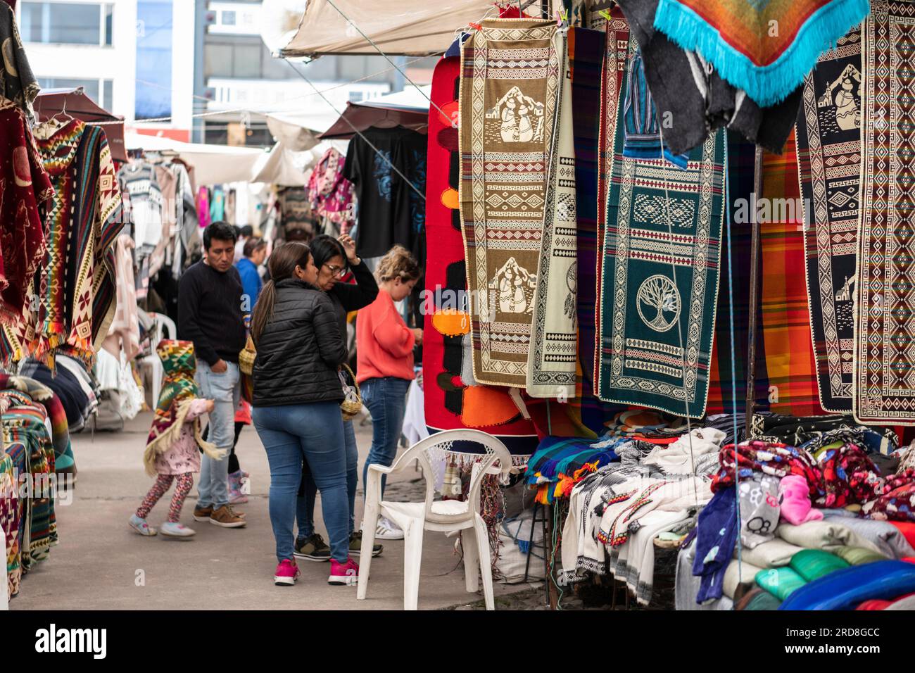 Otavalo Market, Imbabura, Ecuador, Südamerika Stockfoto