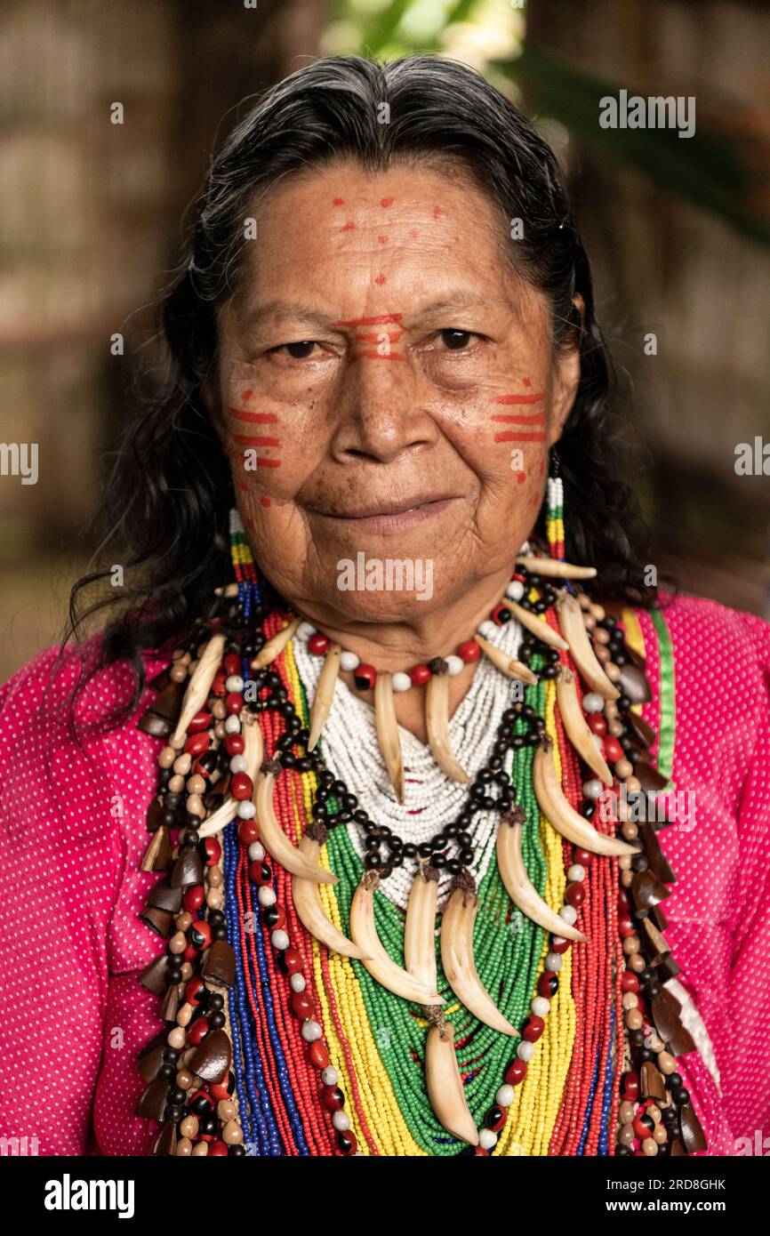 Portrait, Napo Province, Amazonia, Ecuador, Südamerika Stockfoto
