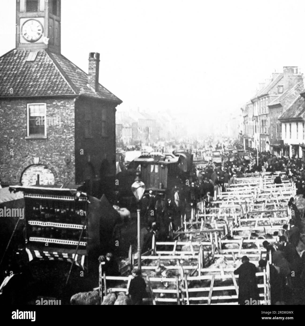 Oktober Schaffee, Yarm on Tees in den frühen 1880er Stockfoto