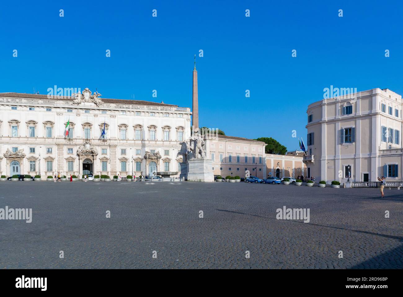 Rom, Latium, Italien, Eine Landschaft auf der Piazza del Quirinale Stockfoto