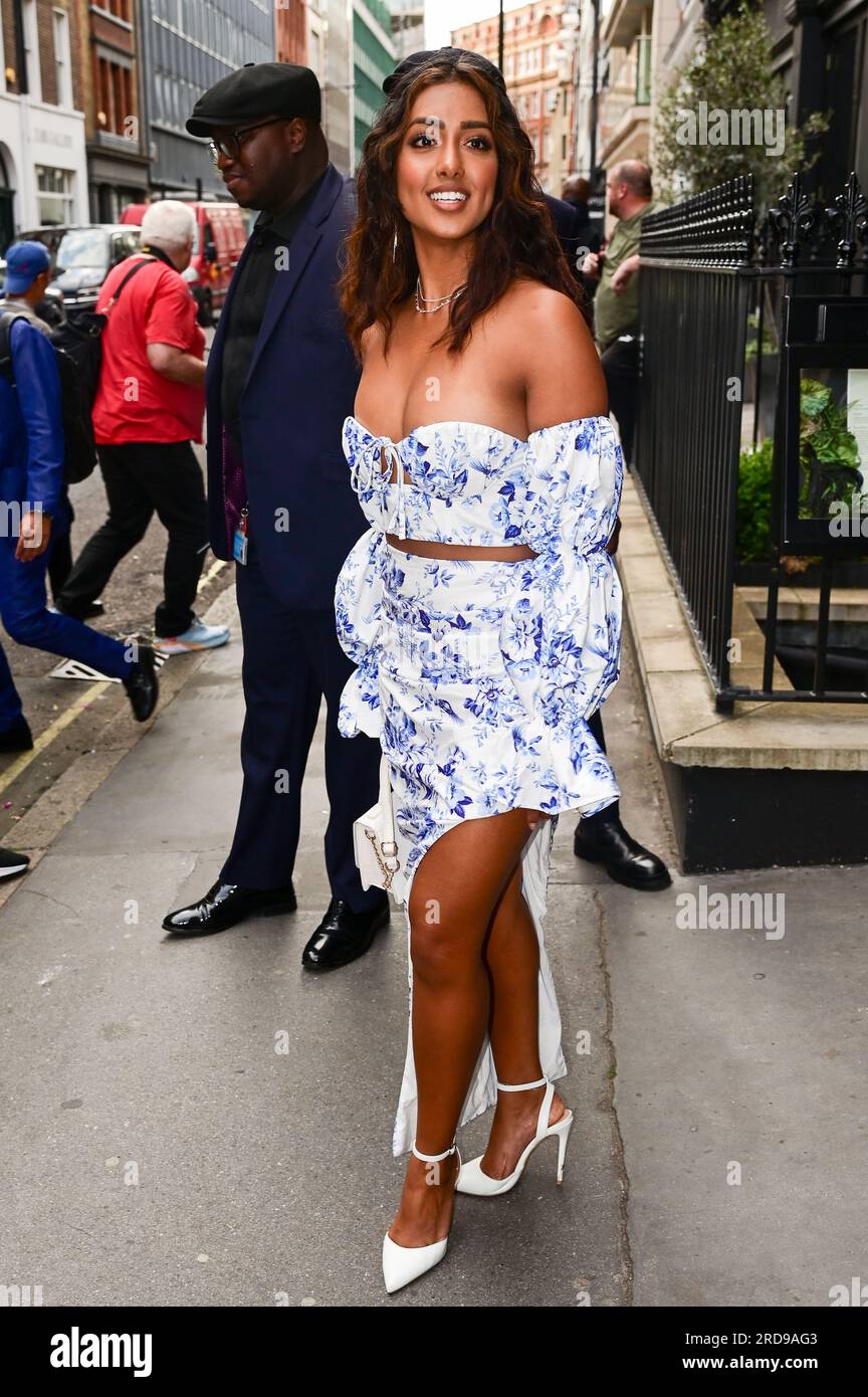 Sanam Harrinanan nimmt an der ITV Summer Party im Mandrake Hotel in London Teil. Am 19. Juli 2023. Kredit: Siehe Li/Picture Capital/Alamy Live News Stockfoto