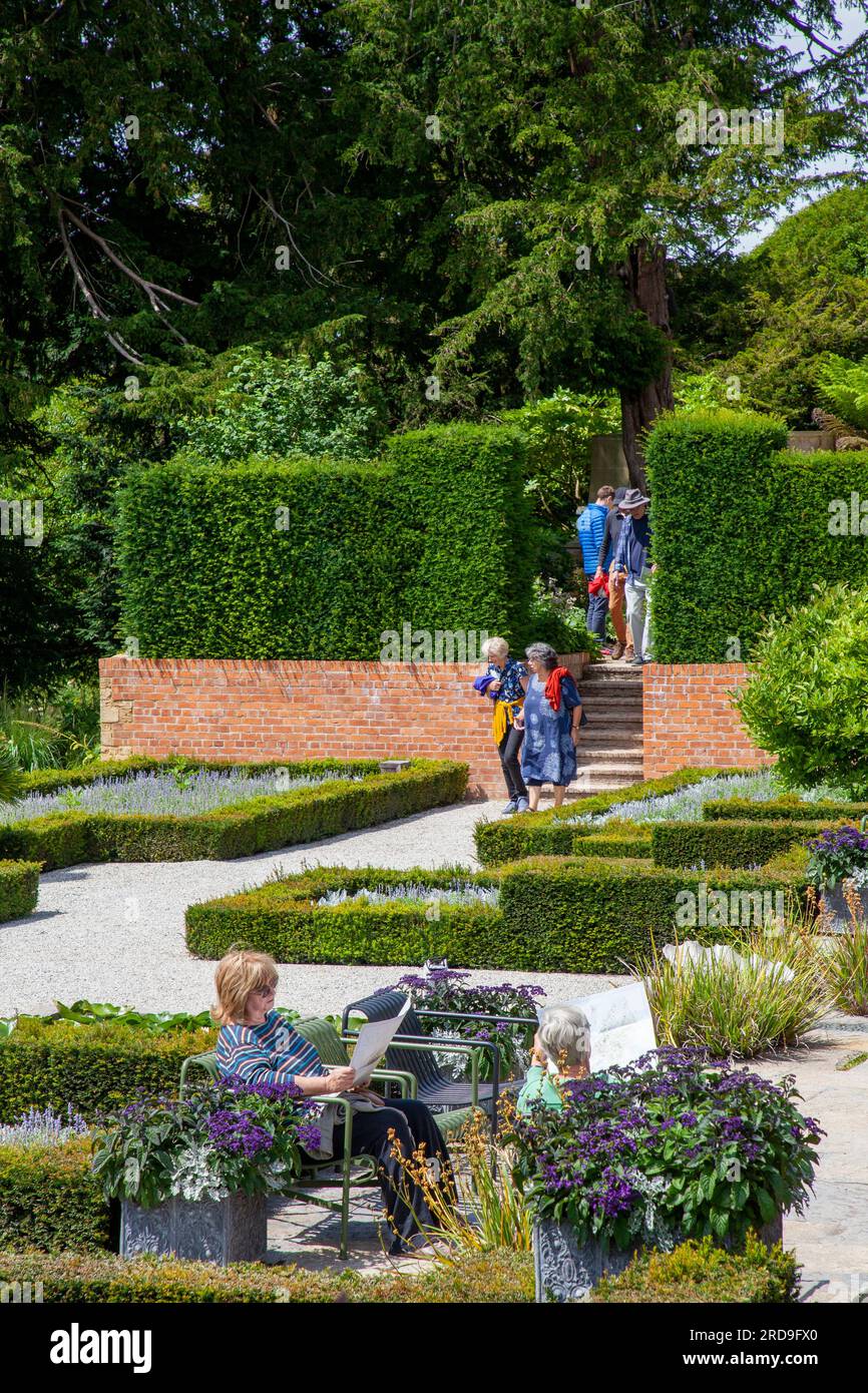 Viktorianischer Duftgarten und Kaskaden im Newt, Bruton/Castle Cary Somerset Stockfoto