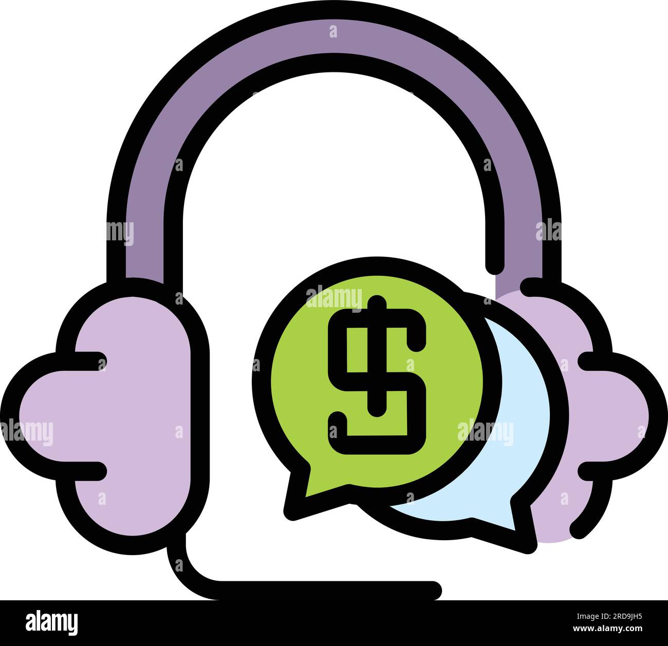 Der Übersichtsvektor des Symbols „Kennen Sie Ihren Kunden“. KYC-Geschäft. Client Trust-Farbe flach Stock Vektor