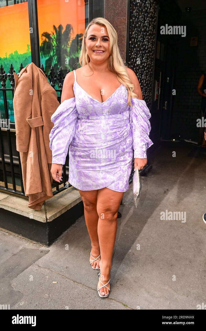 Saffron Lempriere nimmt an der ITV Summer Party im Mandrake Hotel in