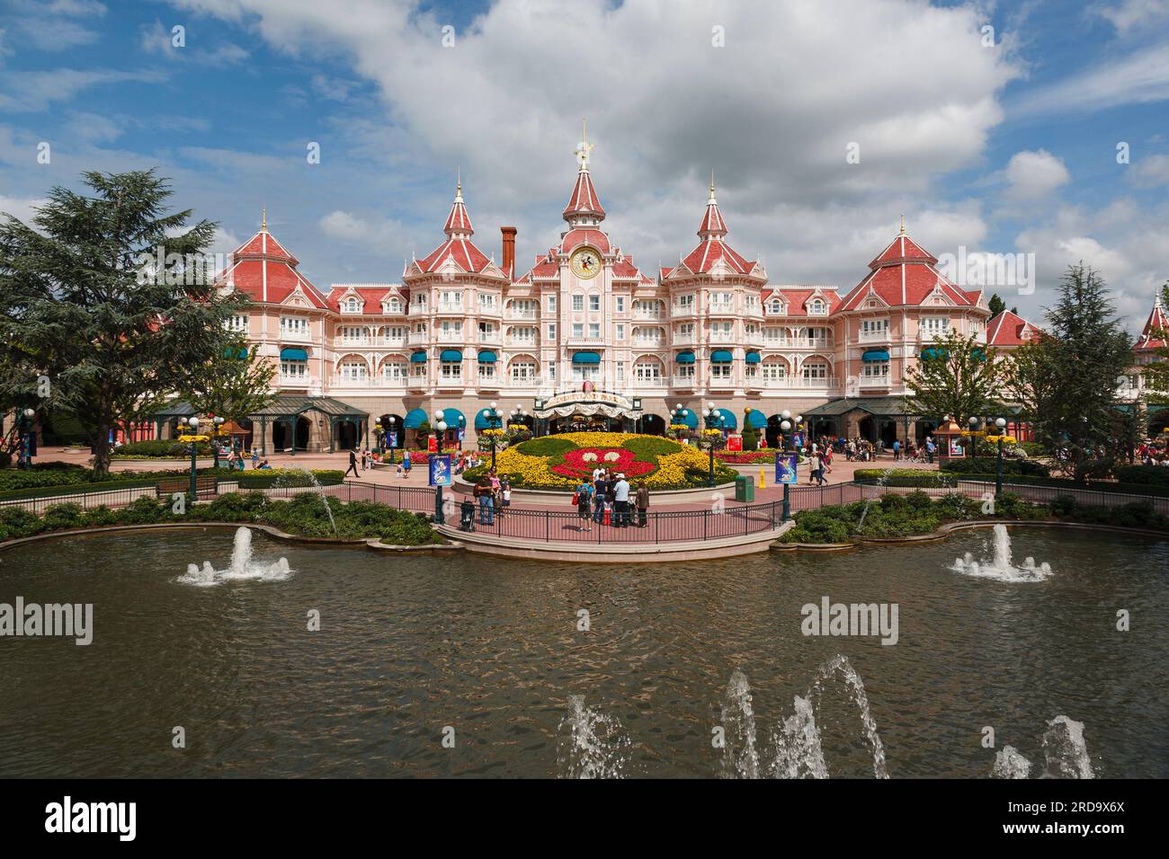 Eintritt zum Disneyland Paris Stockfoto
