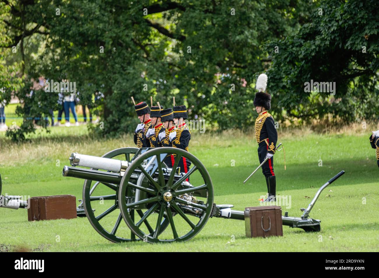 London, Großbritannien. 17. Juli 2023. Soldaten des RHA-Regiments sahen ...