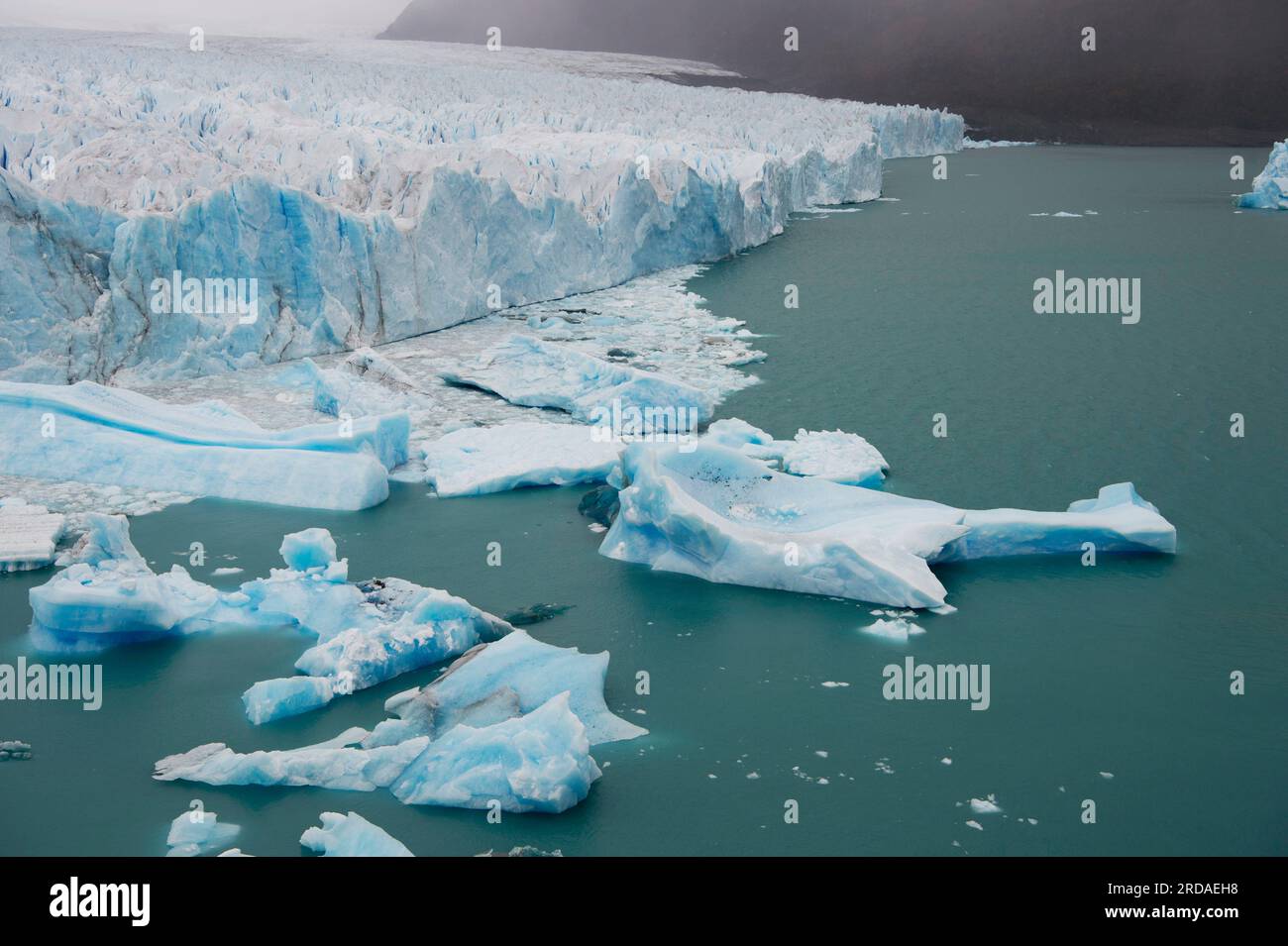 Perito-Moreno-Gletscher im Los Glaciares-Nationalpark, Argentinien, Südamerika Stockfoto