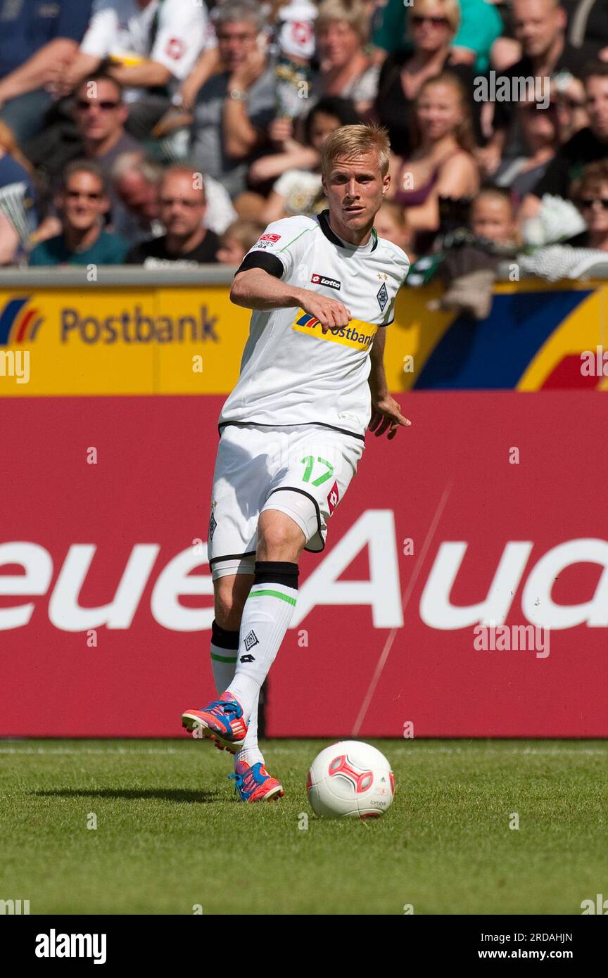 Oscar Wendt Aktion Fußball Bundesliga / Testspiel Borussia Mönchengladbach - FC Sevilla 0:0 4.8.2012 Stockfoto