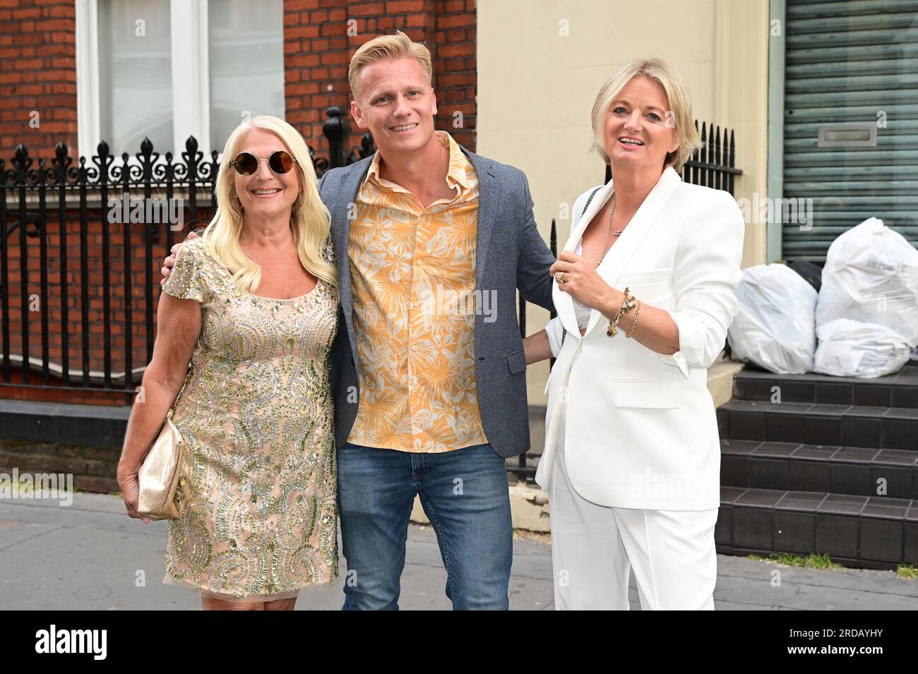 Vanessa Feltz (L) nimmt an der ITV Summer Party im Mandrake Hotel in London Teil. Am 19. Juli 2023. Kredit: Siehe Li/Picture Capital/Alamy Live News Stockfoto