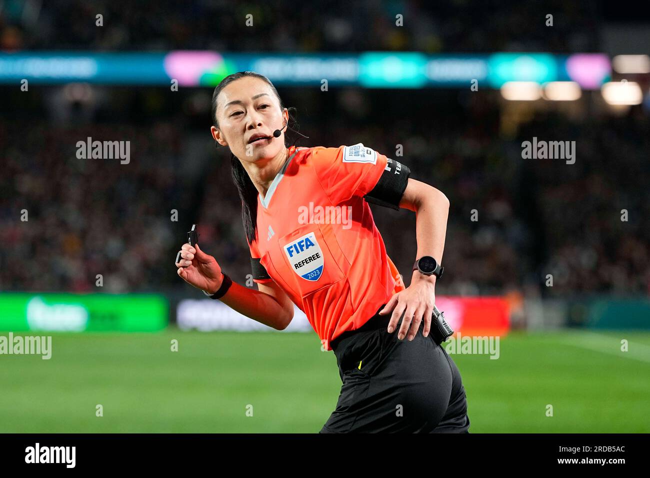 Eden Park, Auckland, Neuseeland. 20. Juli 2023. Yoshimi Yamashita (Japan) schaut bei einem Spiel der Gruppe A – FIFA Women's World Cup Australien & Neuseeland 2023, Neuseeland gegen Norwegen, im Eden Park, Auckland, Neuseeland, zu. Kim Price/CSM/Alamy Live News Stockfoto