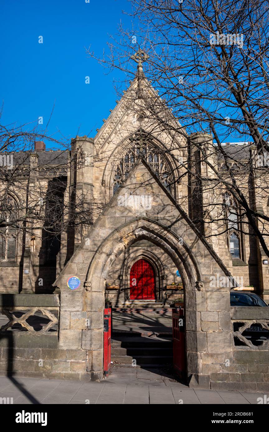 Mill Hill Chapel ist eine Unitaristische Kirche in Leeds, West Yorkshire, England. Stockfoto