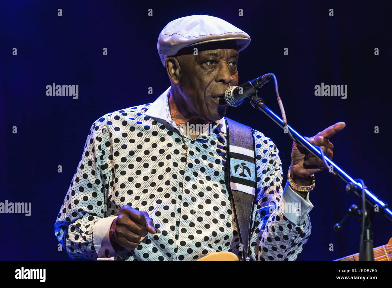 Konzert des US-Blues-Gitarrenspielers Buddy Guy auf Abschiedsfahrt verdammt rechts Abschied im Prager Kongresszentrum, Tschechische Republik, 16. Juni 2023. (CTK Stockfoto