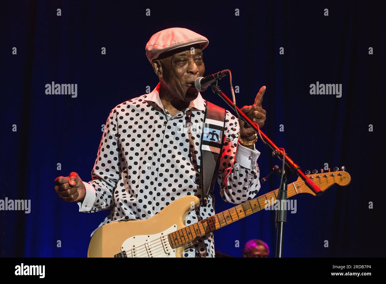 Konzert des US-Blues-Gitarrenspielers Buddy Guy auf Abschiedsfahrt verdammt rechts Abschied im Prager Kongresszentrum, Tschechische Republik, 16. Juni 2023. (CTK Stockfoto