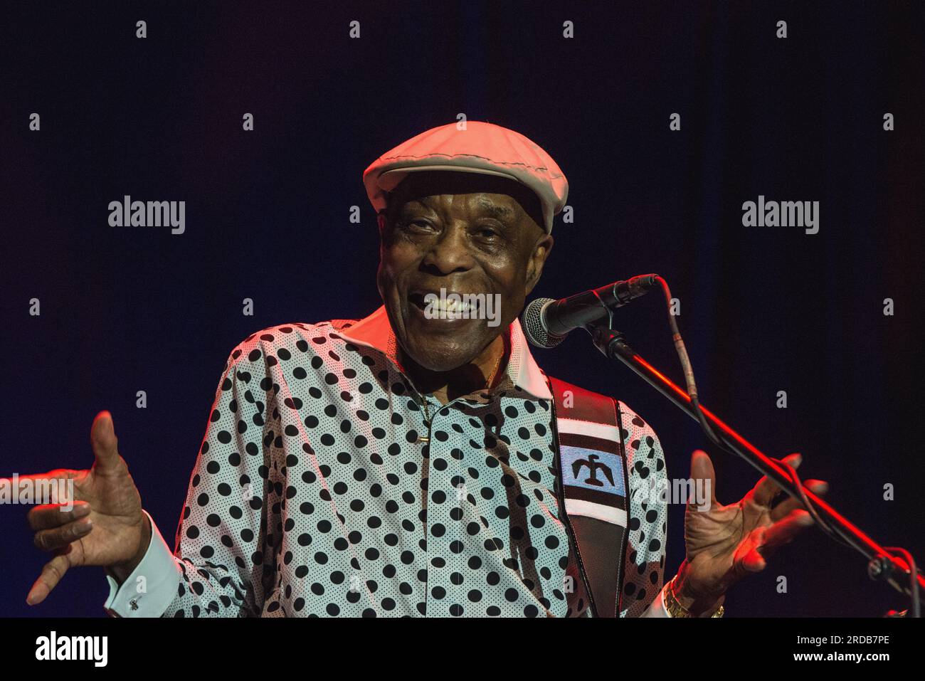 Konzert des US-Blues-Gitarrenspielers Buddy Guy auf Abschiedsfahrt verdammt rechts Abschied im Prager Kongresszentrum, Tschechische Republik, 16. Juni 2023. (CTK Stockfoto