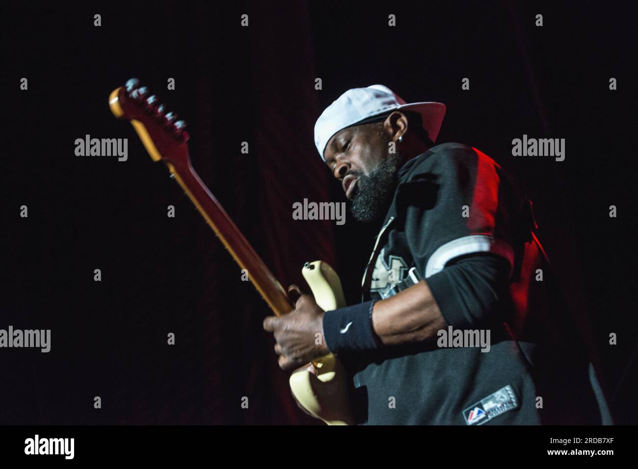 Konzert des US-Blues-Gitarrenspielers Buddy Guy auf Abschiedsfahrt verdammt rechts Abschied im Prager Kongresszentrum, Tschechische Republik, 16. Juni 2023. Pictu Stockfoto