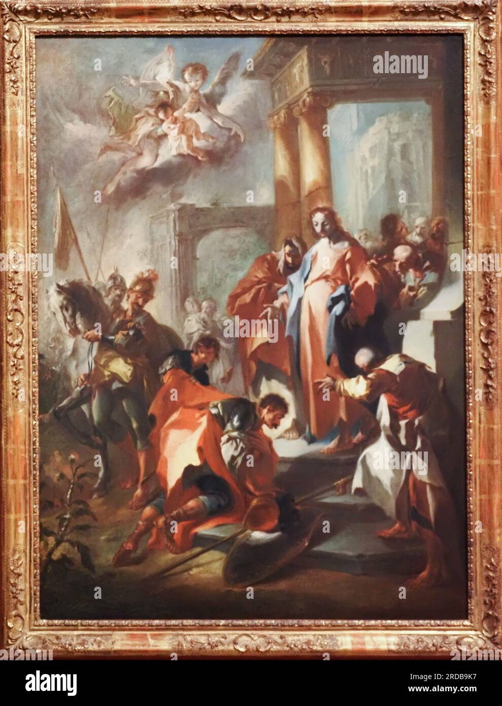 Christus und Kapernaum, Öl auf Leinwand, ca. 1750 / 1755. Creatorr: Paul Troger, Welsberg 1698 - 1762 Wien Stockfoto