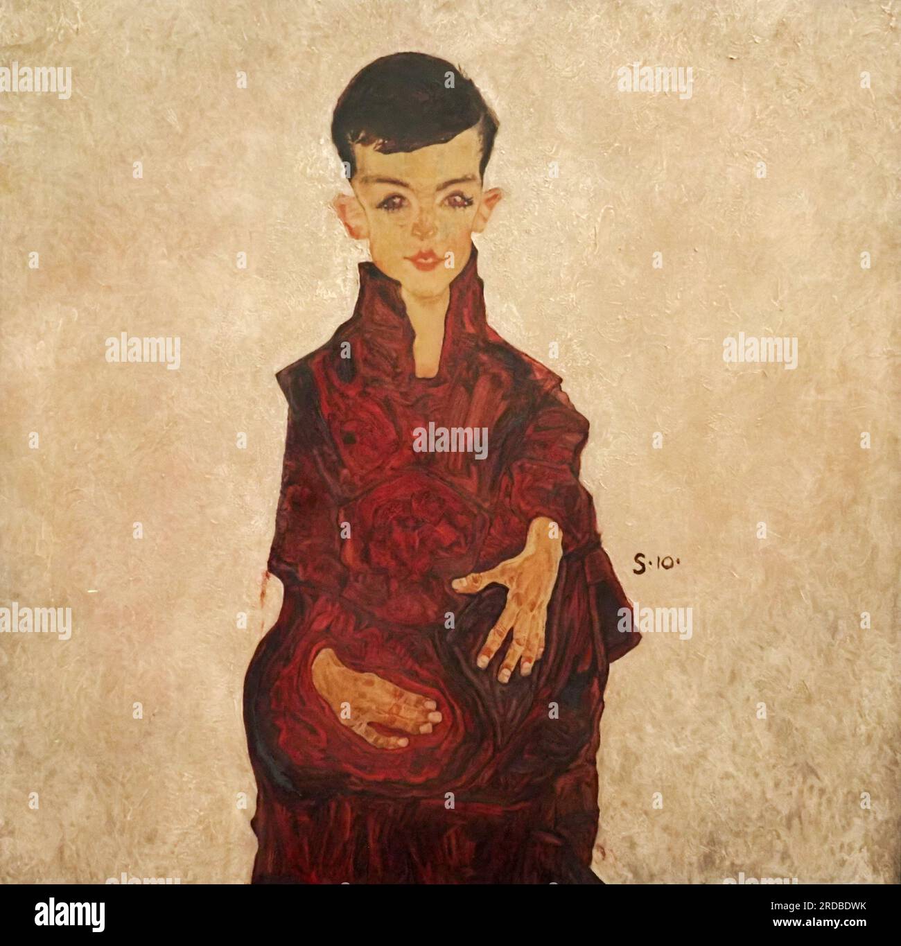 Der Rainer Boy (Porträt von Herbert Reiner), Öl auf Leinwand, 1910. Schöpfer: Egon Schiele, Tulln 1890 - 1918 Wien Stockfoto