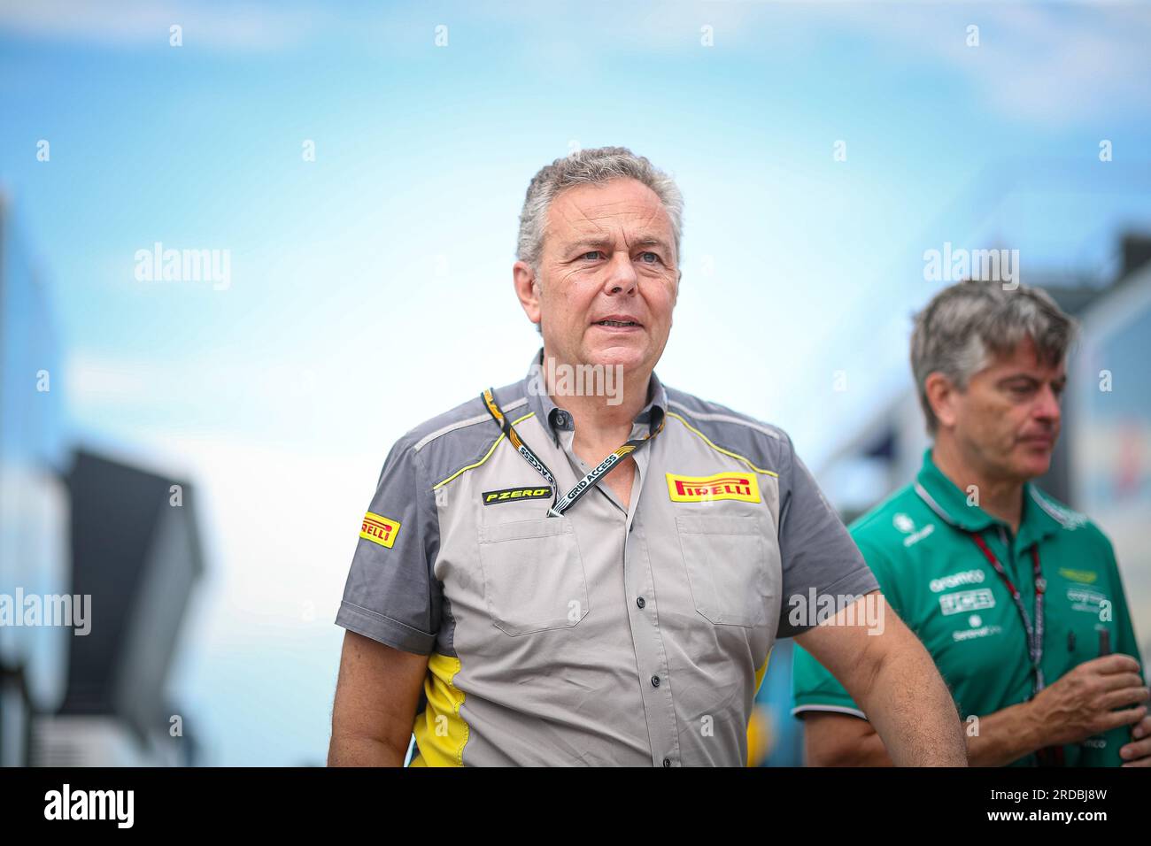 Mario Isola, technischer Direktor Pirelli, während des ungarischen GP, Budapest, 20-23. Juli 2023, beim Hungaroring, Formel-1-Weltmeisterschaft 2023. Stockfoto