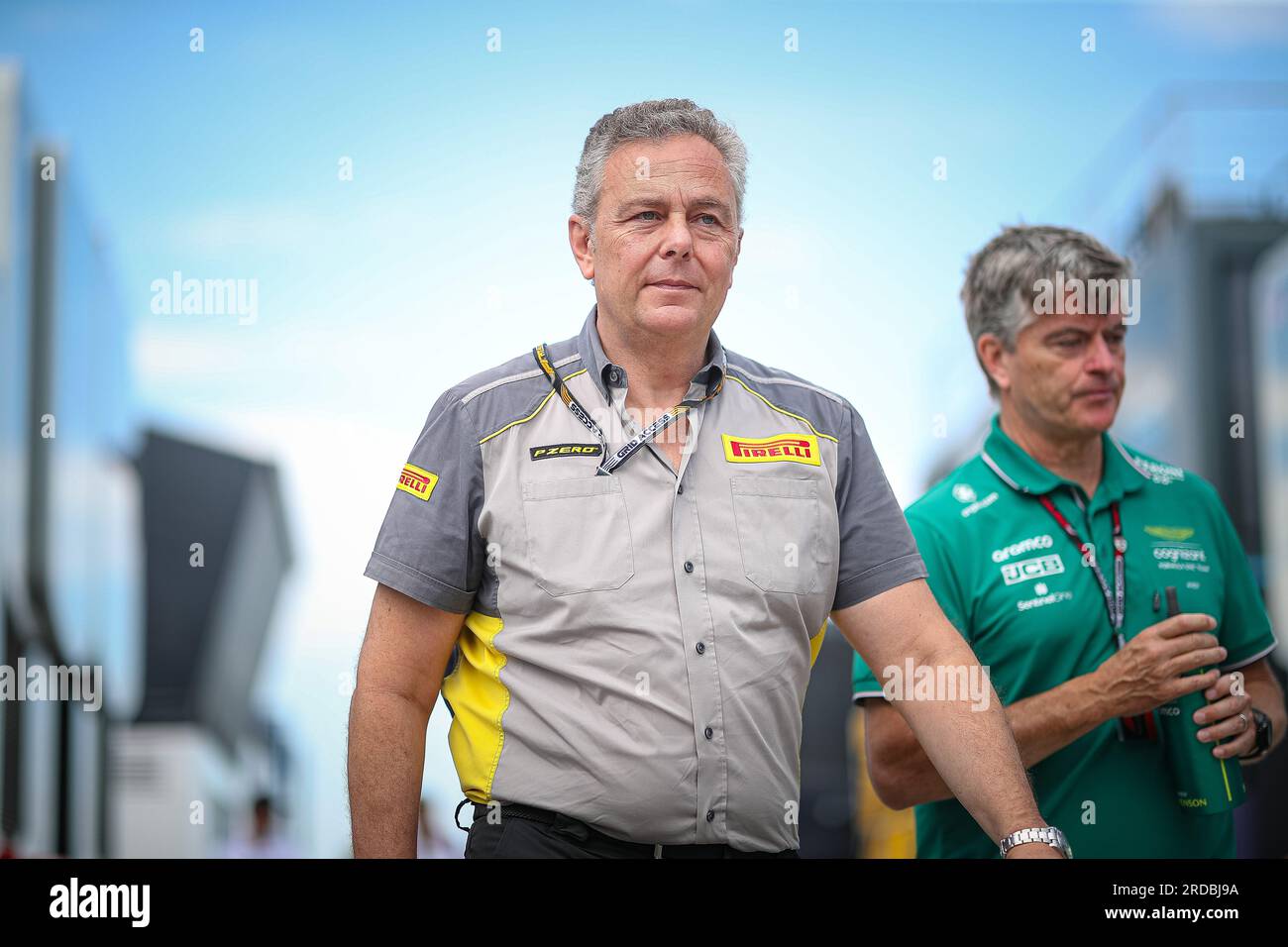 Mario Isola, technischer Direktor Pirelli, während des ungarischen GP, Budapest, 20-23. Juli 2023, beim Hungaroring, Formel-1-Weltmeisterschaft 2023. Stockfoto