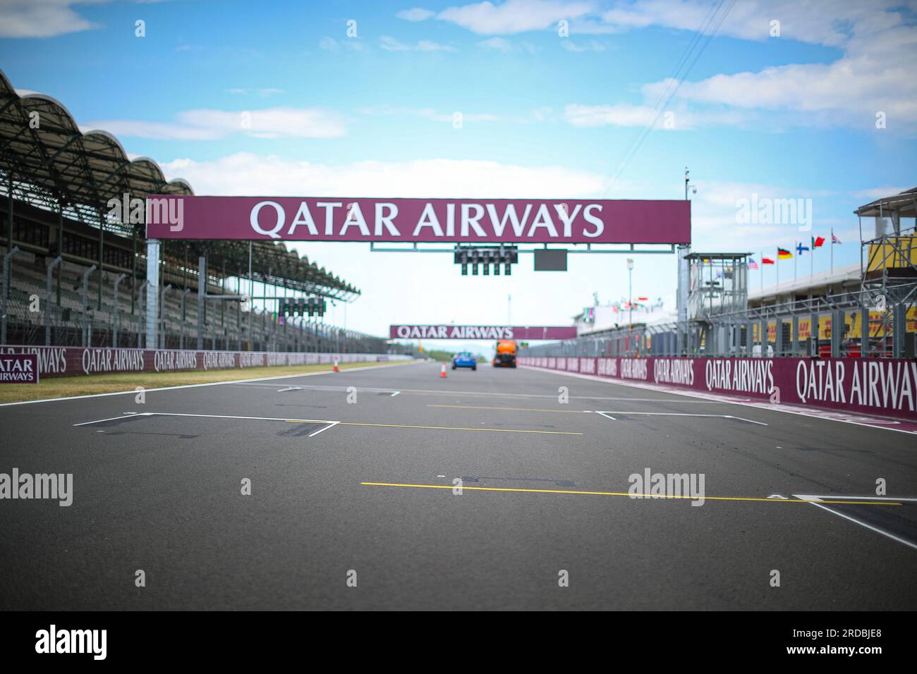 Gleisdetails während des ungarischen GP, Budapest, 20-23. Juli 2023, beim Hungaroring, Formel-1-Weltmeisterschaft 2023. Stockfoto